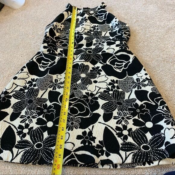 Zara black white floral halter top dress - Picture 6 of 8
